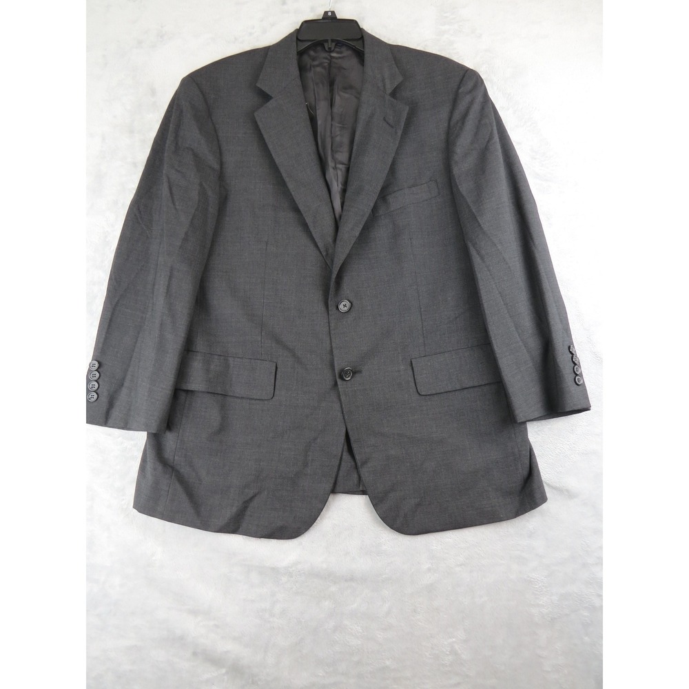 Brooks Brothers Vtg 90s Blazer Mens 40S Grey Wool Trad Old Money Sport Coat